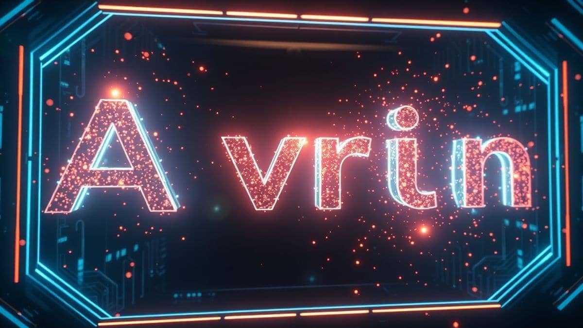 AI video generation concept art, futuristic interface showing text transforming into cinematic video clips, glowing digital particles, sleek modern design, 4k, photorealistic