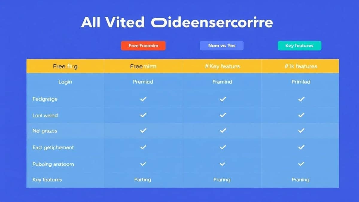 comparison chart of ai kissing generator versus other text to video ai tools highlighting speed and quality, professional infographic style