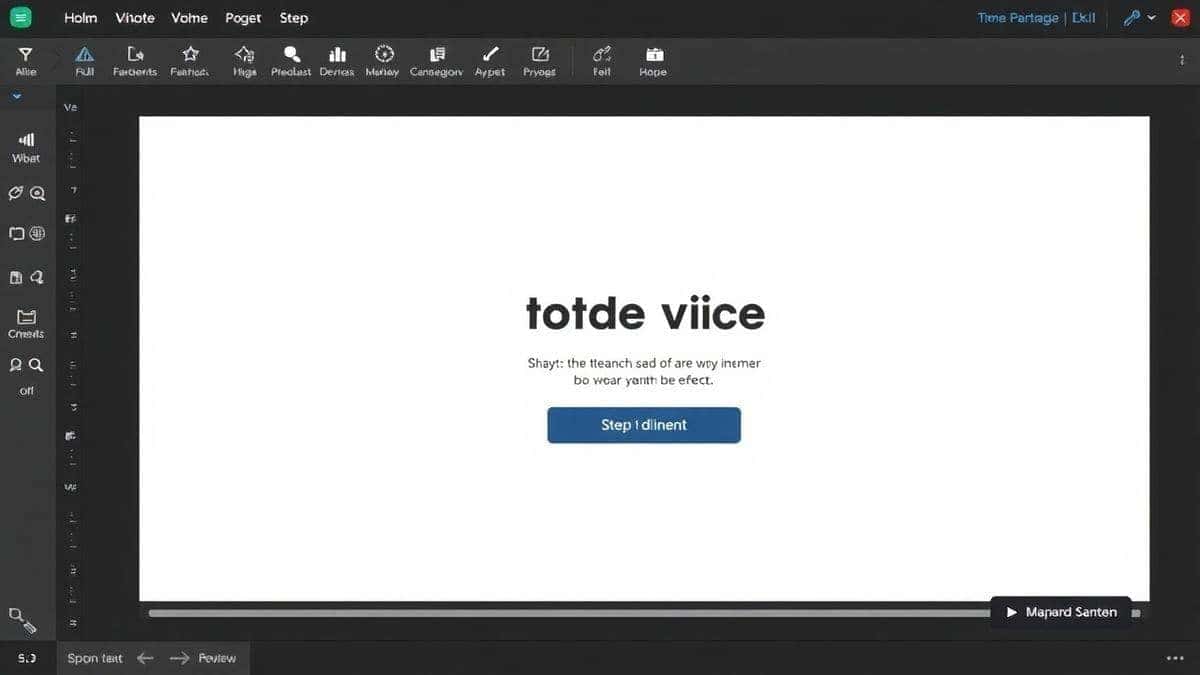step by step text to video workflow for ai inflate effect showing prompt input, generation progress, and download button, clean modern interface design
