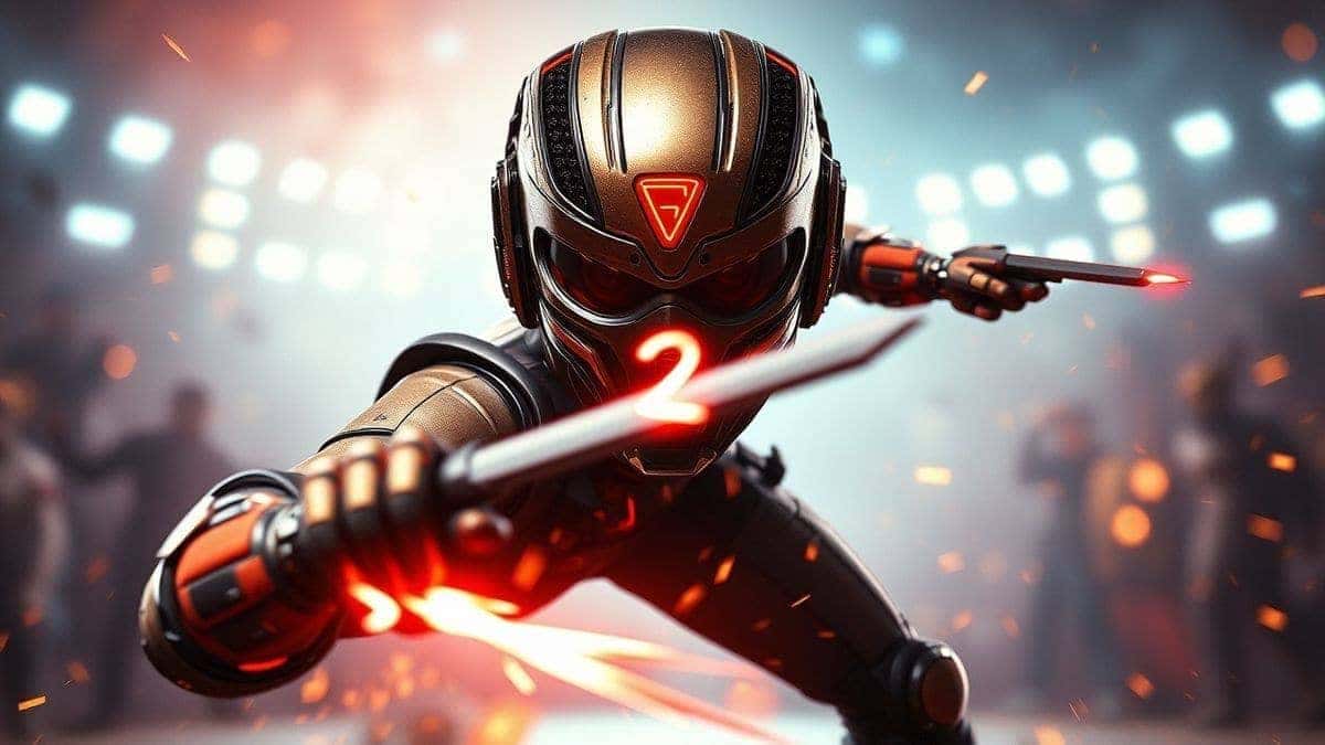 text2vid ai fight tool converting a static photo into a dynamic battle video, futuristic video creation dashboard, cinematic lighting, ultra detailed