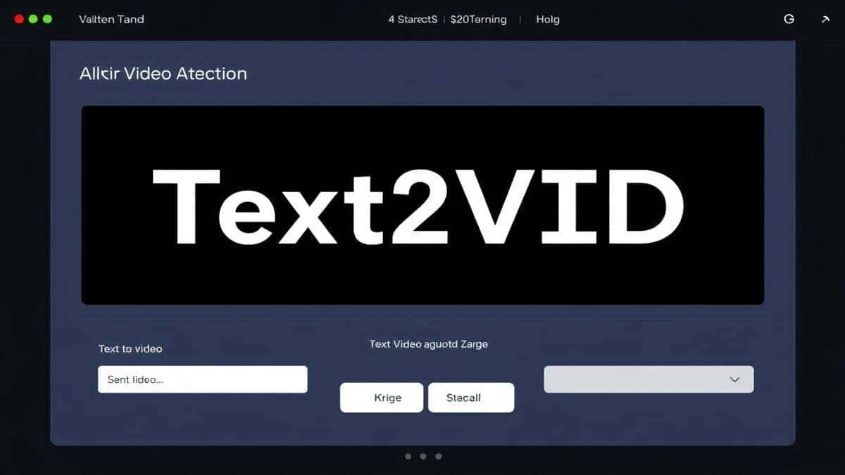 text2vid ai video generator online tool interface showing text to video and image to video options, modern minimalist design, high tech feel